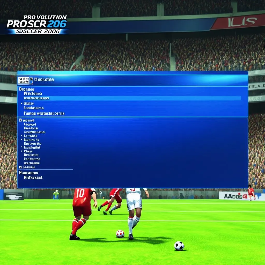 Hình ảnh gameplay trò chơi Pro Evolution Soccer 2006