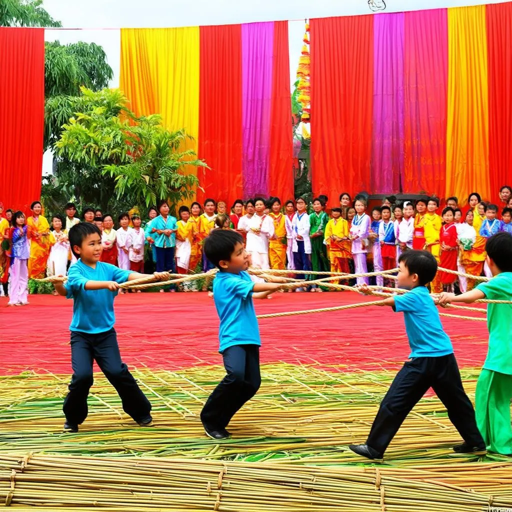 Backdrop Hội Thi Trò Chơi Dân Gian 1