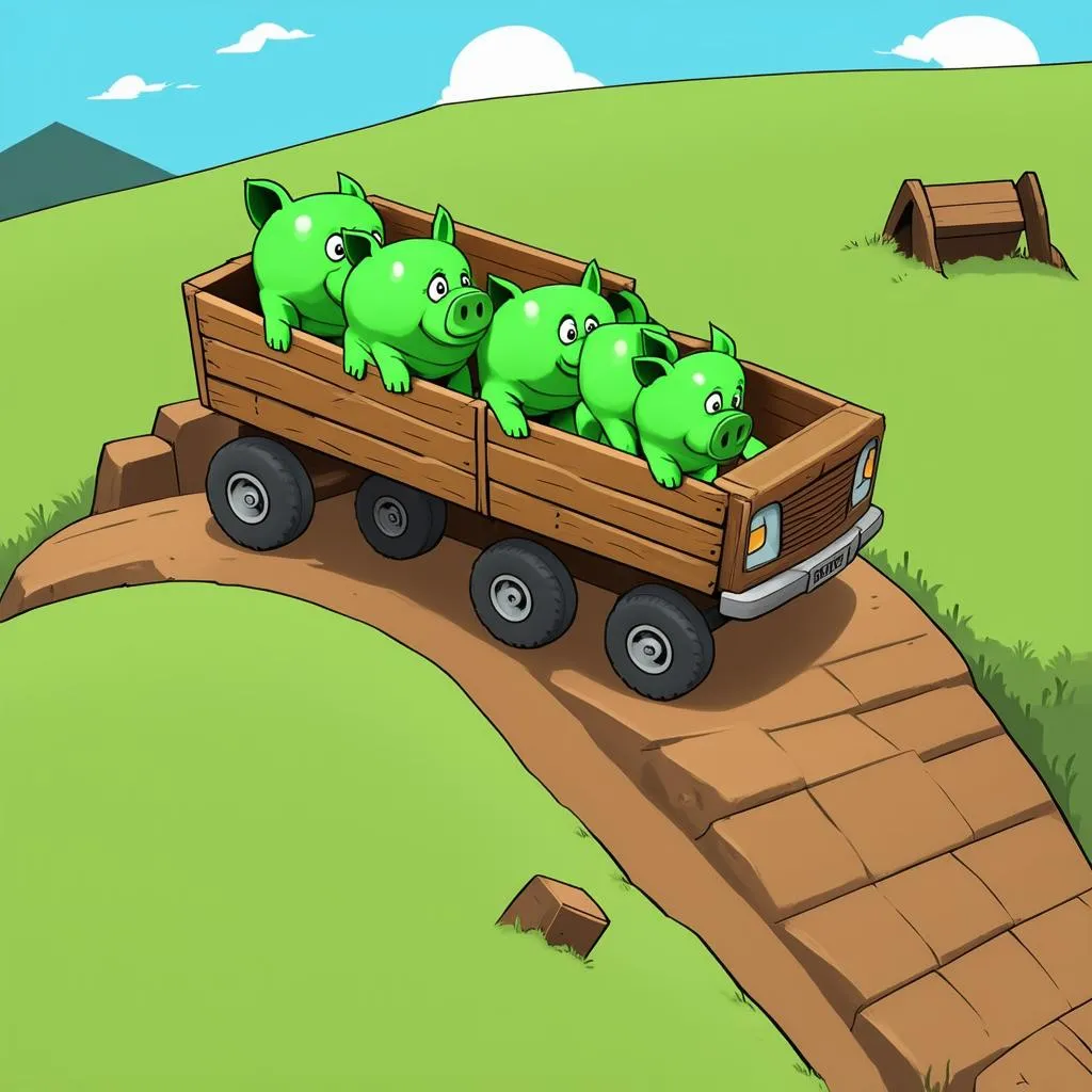 Bad Piggies Vượt Chướng Ngại Vật