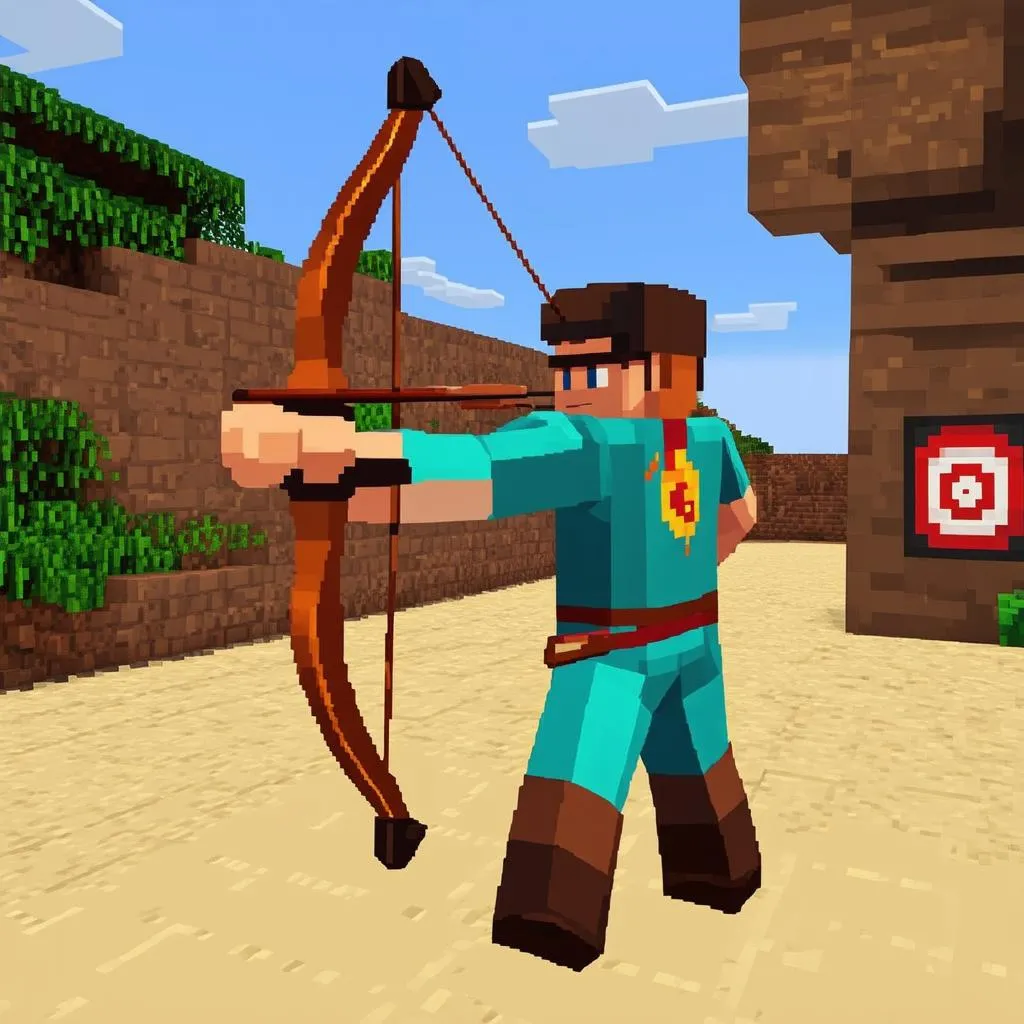 Bắn cung trong Minecraft