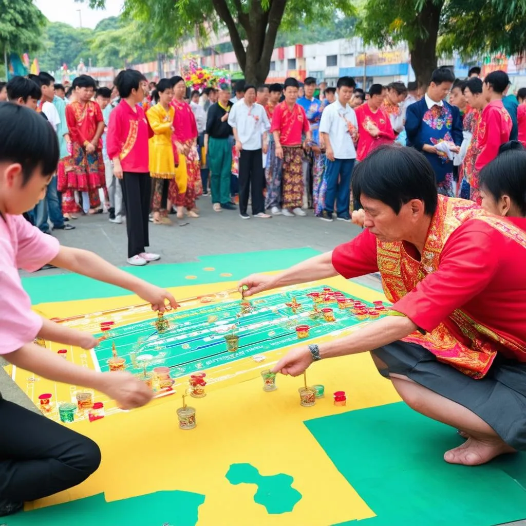 Trò chơi bắt bình trong lễ hội