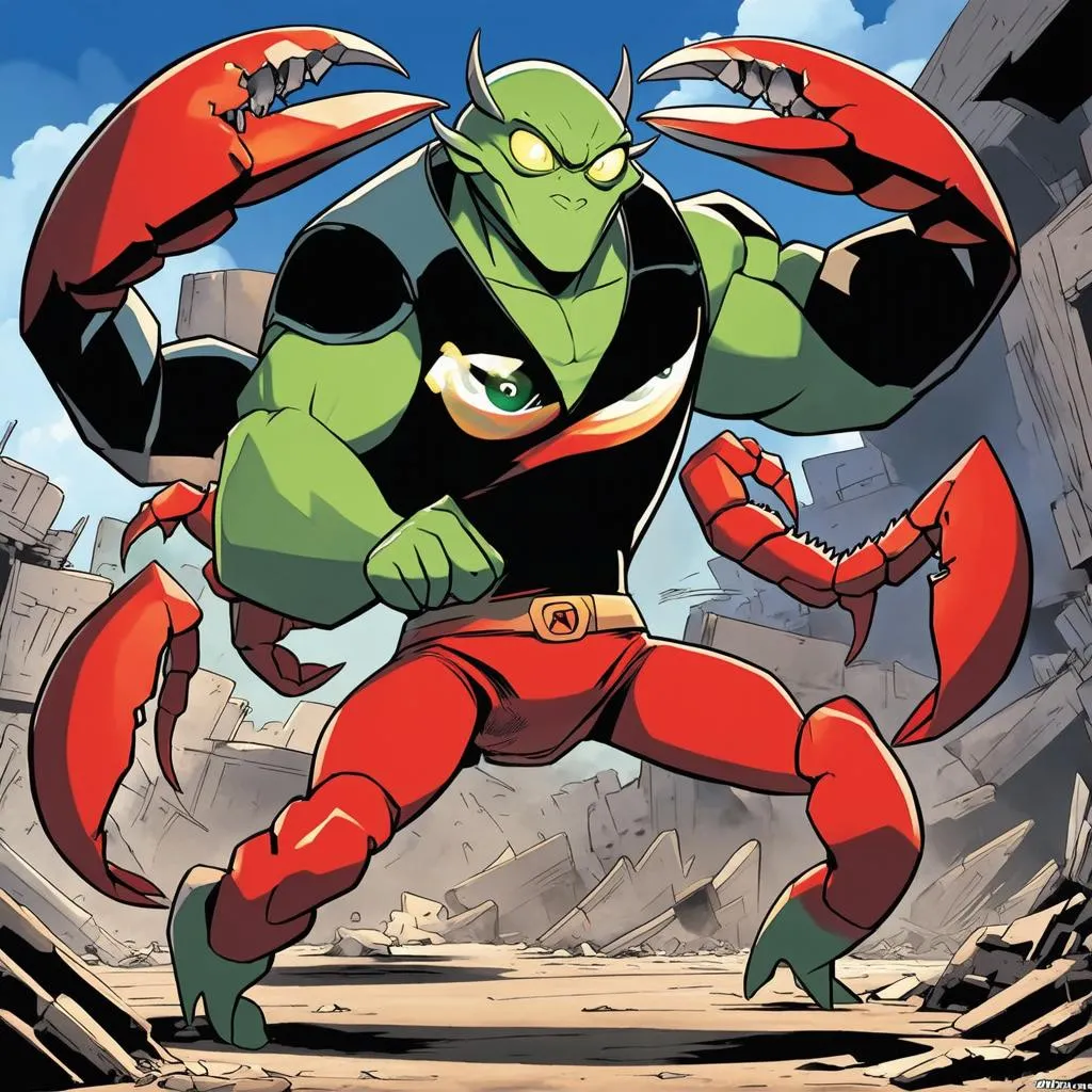 Ben 10 Fighting Monster