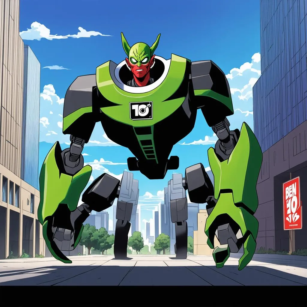 ben 10 chiến đấu với quái vật