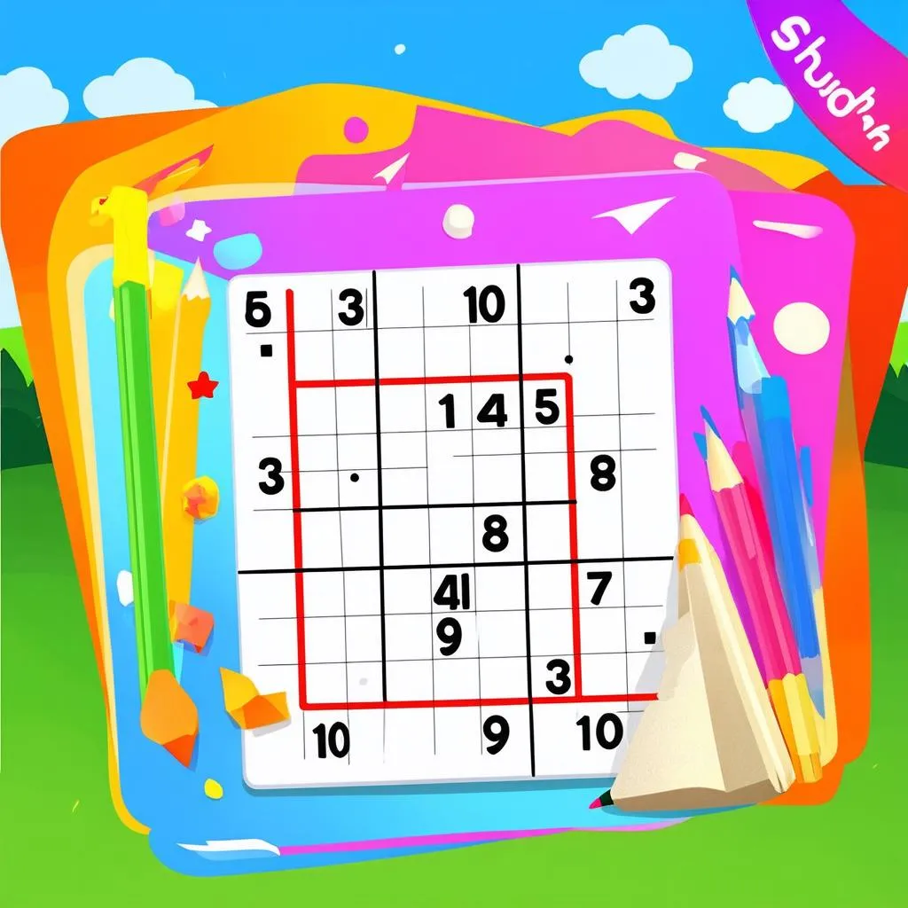 Bộ trò chơi Sudoku cho trẻ em