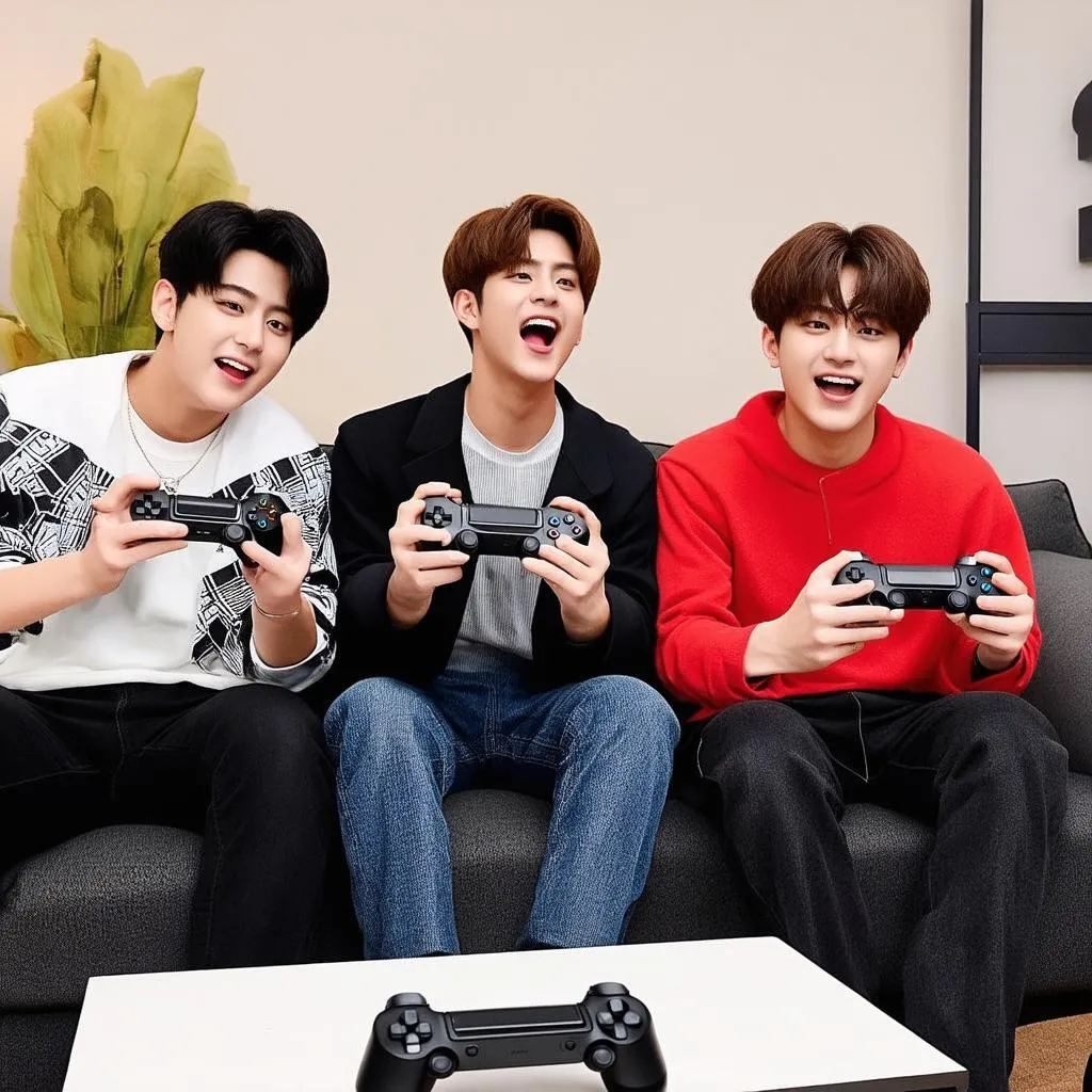 BTS Members Playing Games