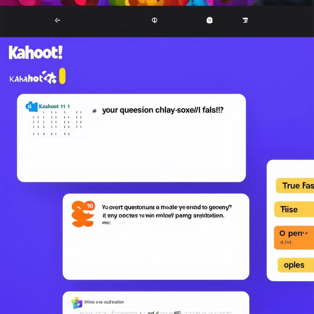 Các loại câu hỏi trong Kahoot