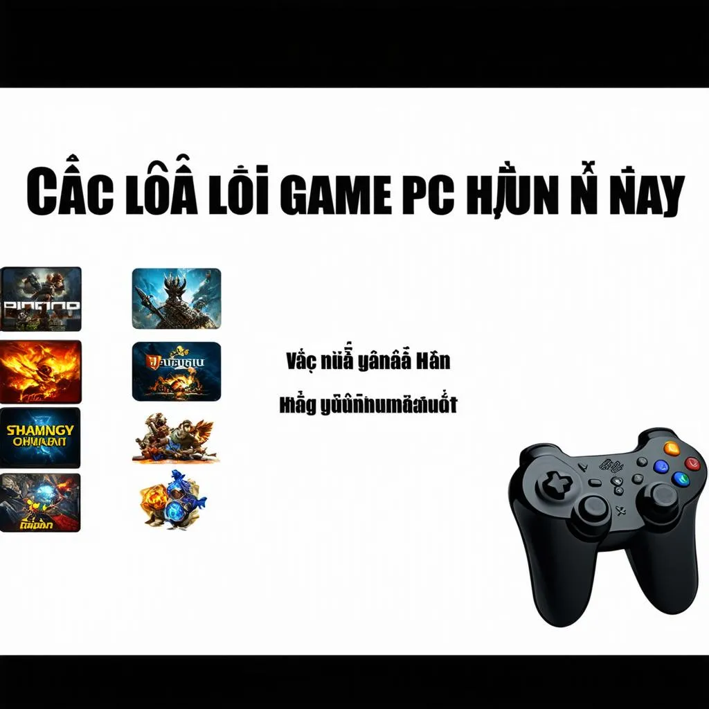 Các loại game PC hiện nay