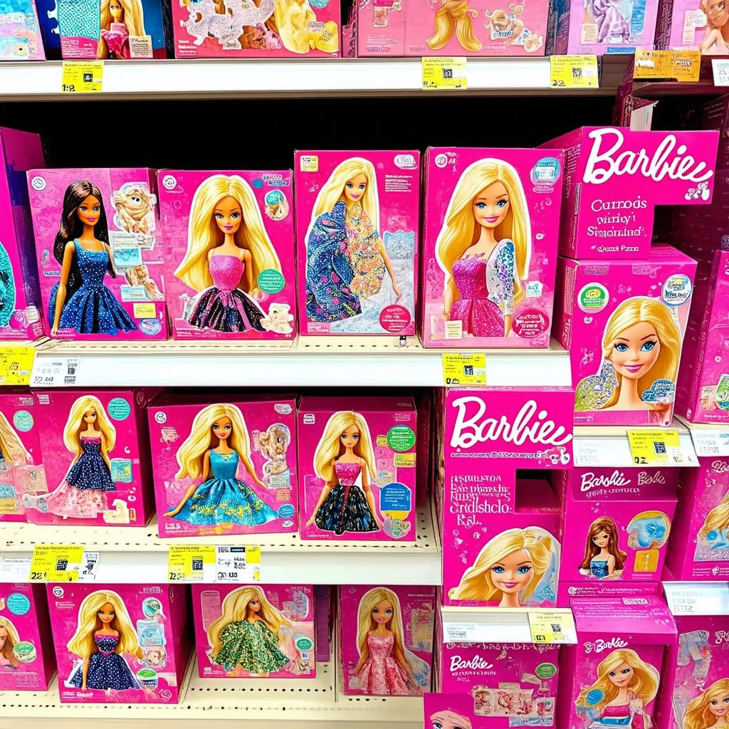 Các loại ghép hình Barbie khác nhau