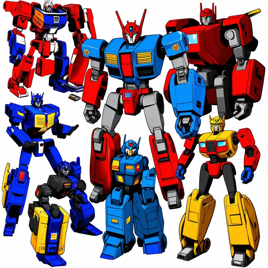 Various transforming robots