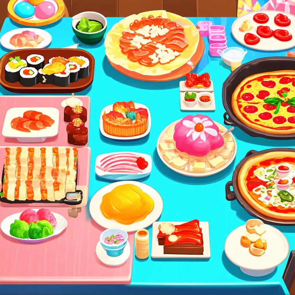 Các món ăn hấp dẫn trong Cooking Mama