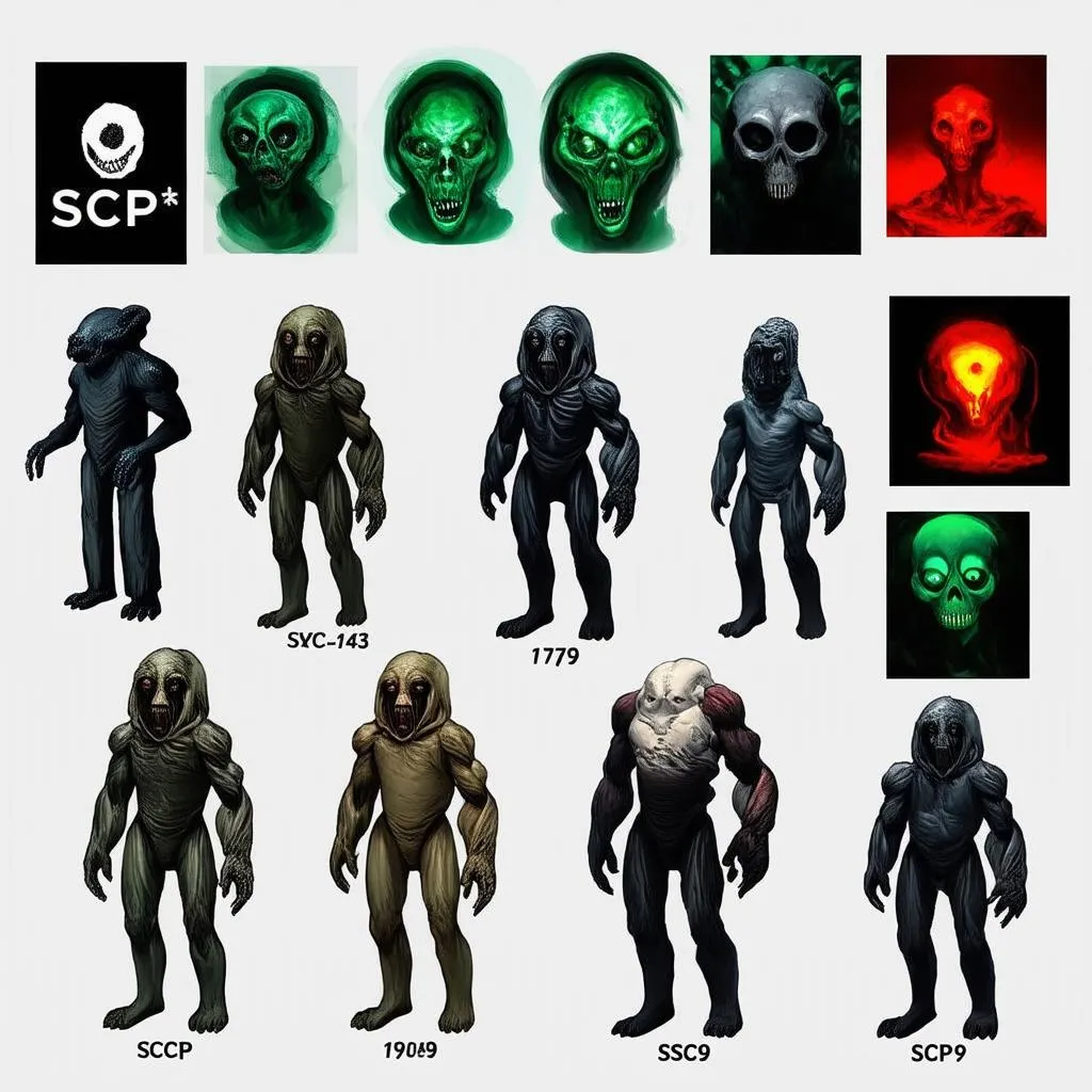 Various SCP Characters