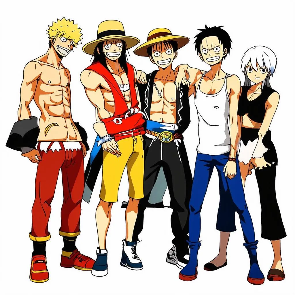 Các nhân vật trong One Piece và Fairy Tail