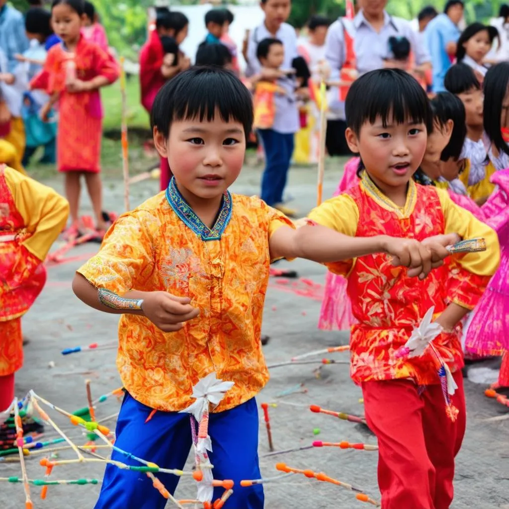 Các trò chơi dân gian ngày 1-6