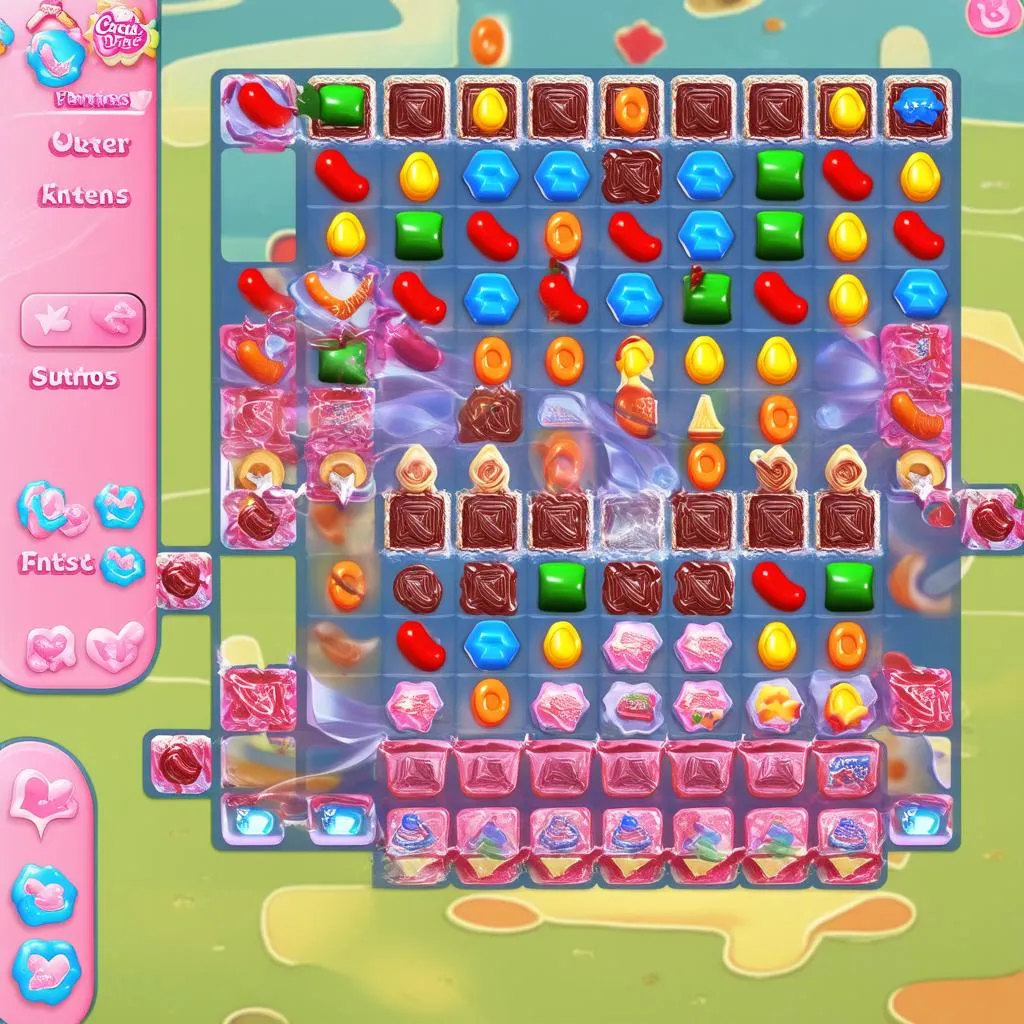 Candy Crush Saga level gameplay