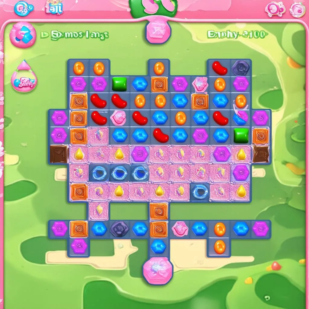 Màn hình Candy Crush Saga bị khóa