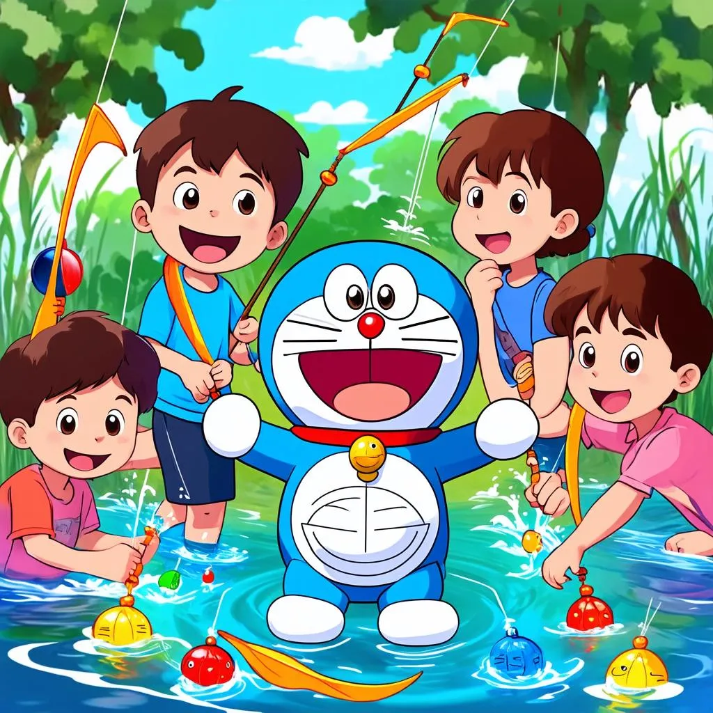 Câu cá cùng Doraemon