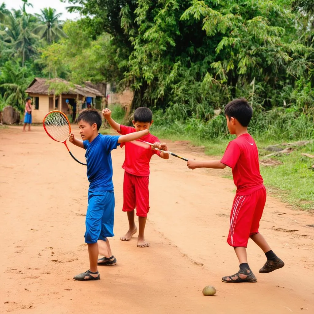 Cầu lông dân gian và phong thủy