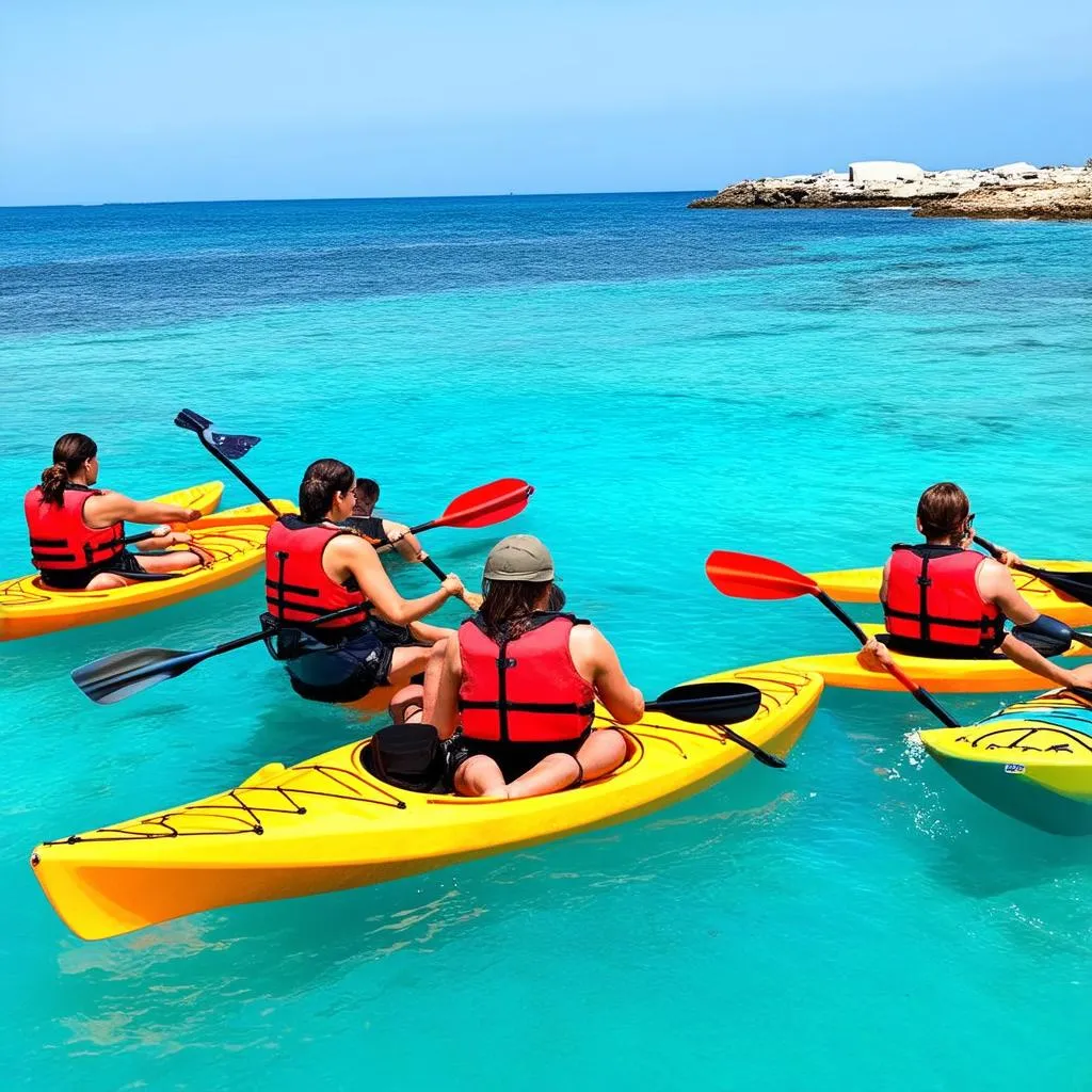 chèo thuyền kayak