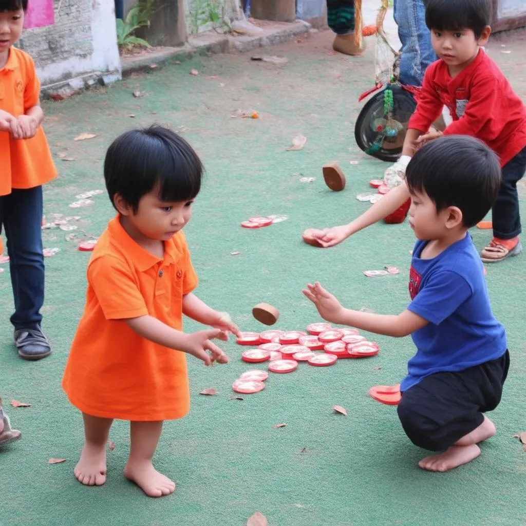 Trẻ em chơi trò chi chi chành chành