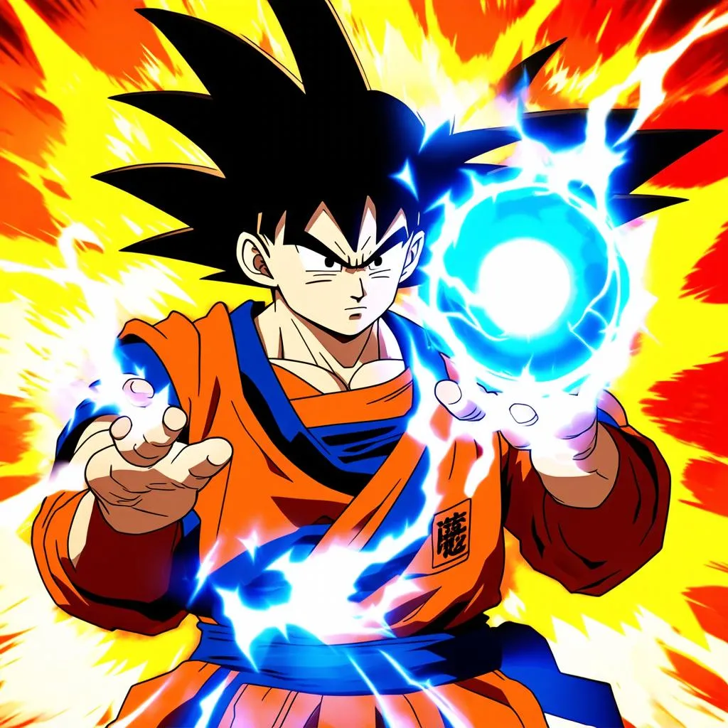 Goku tung chưởng Kamehameha