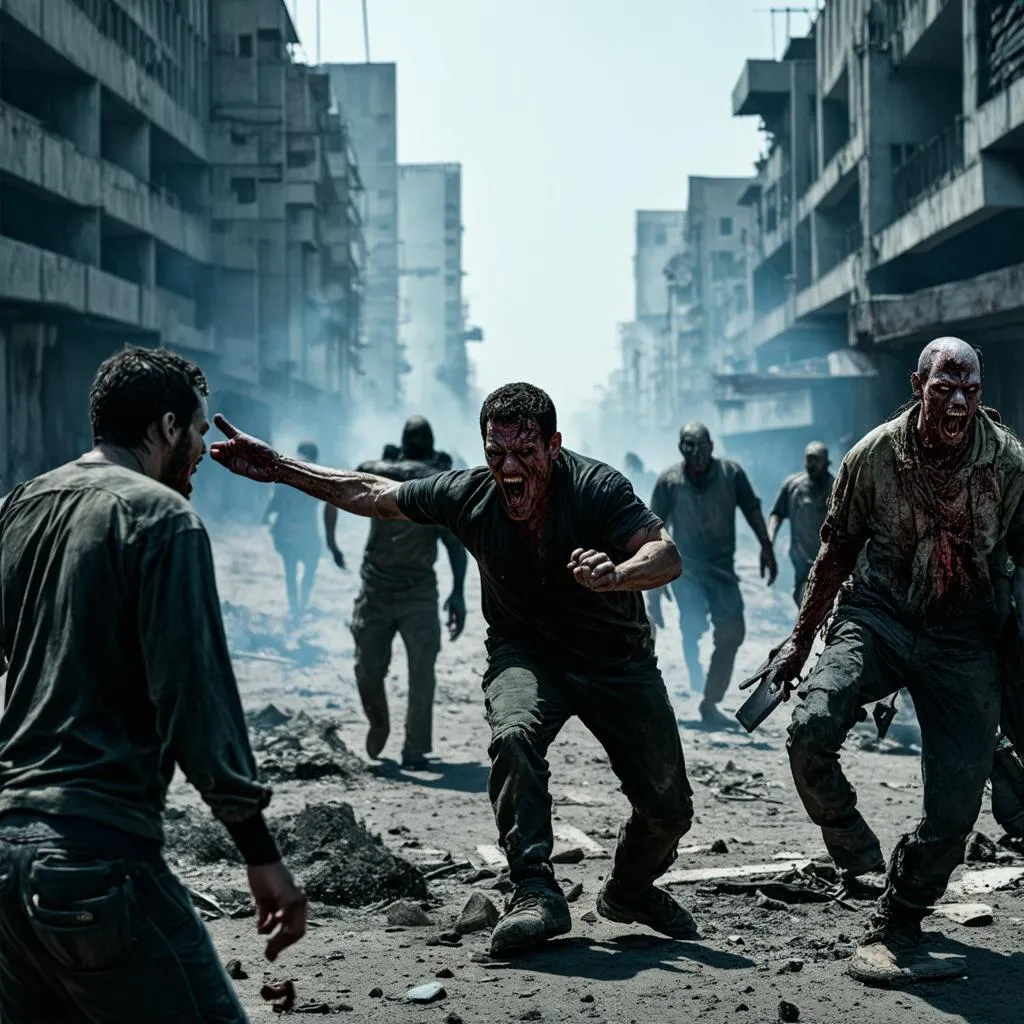 Đối đầu với lũ zombie