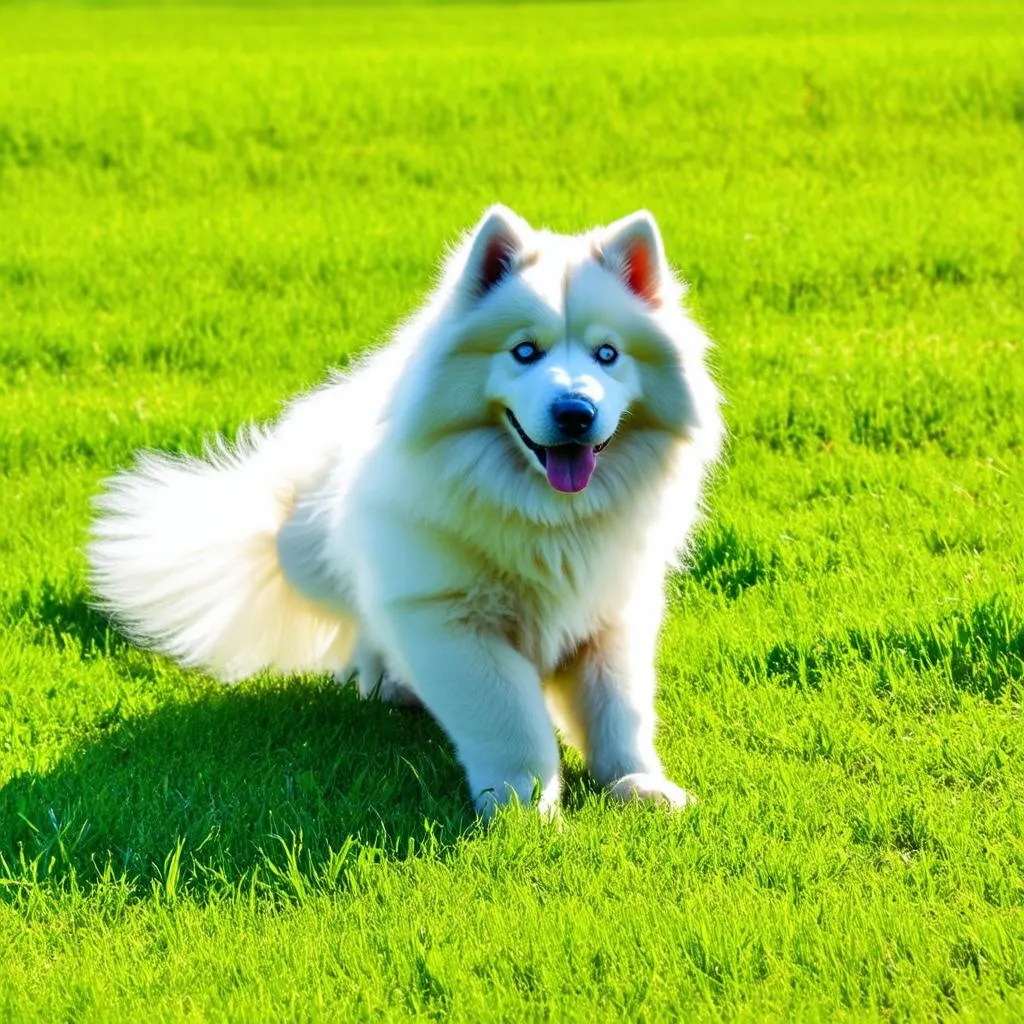 Chú chó Samoyed đáng yêu