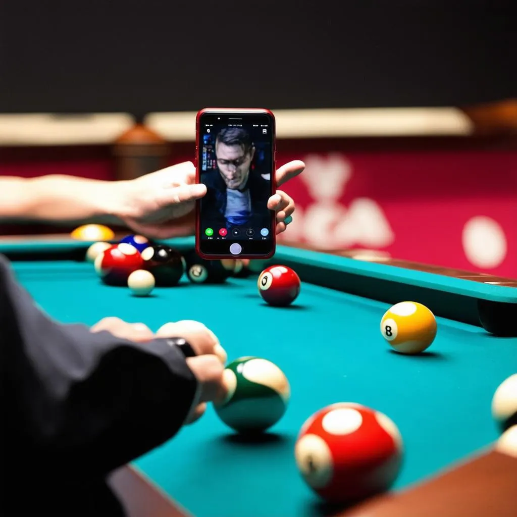 Chơi 8 Ball Pool trên điện thoại