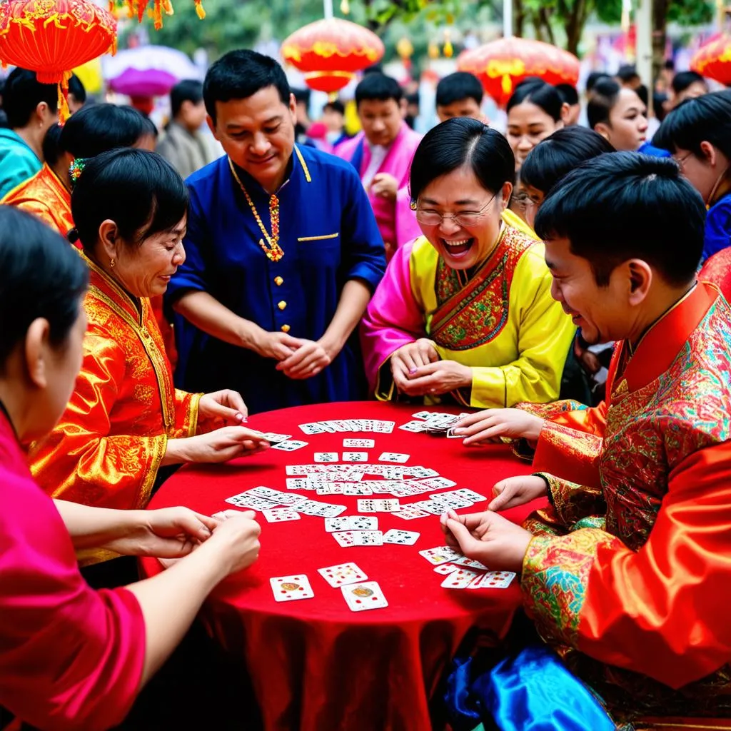 Chơi bài chòi ngày Tết