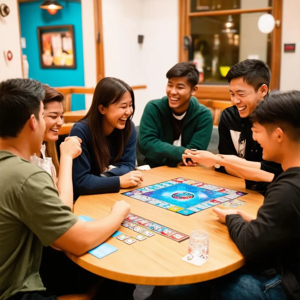 Chơi board game tại quán cafe