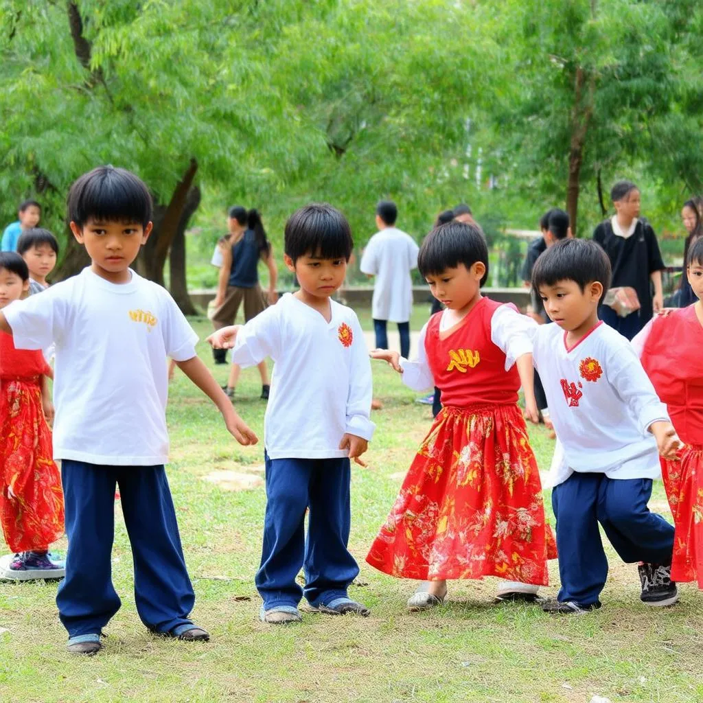 Trẻ em chơi Chi chi chành chành