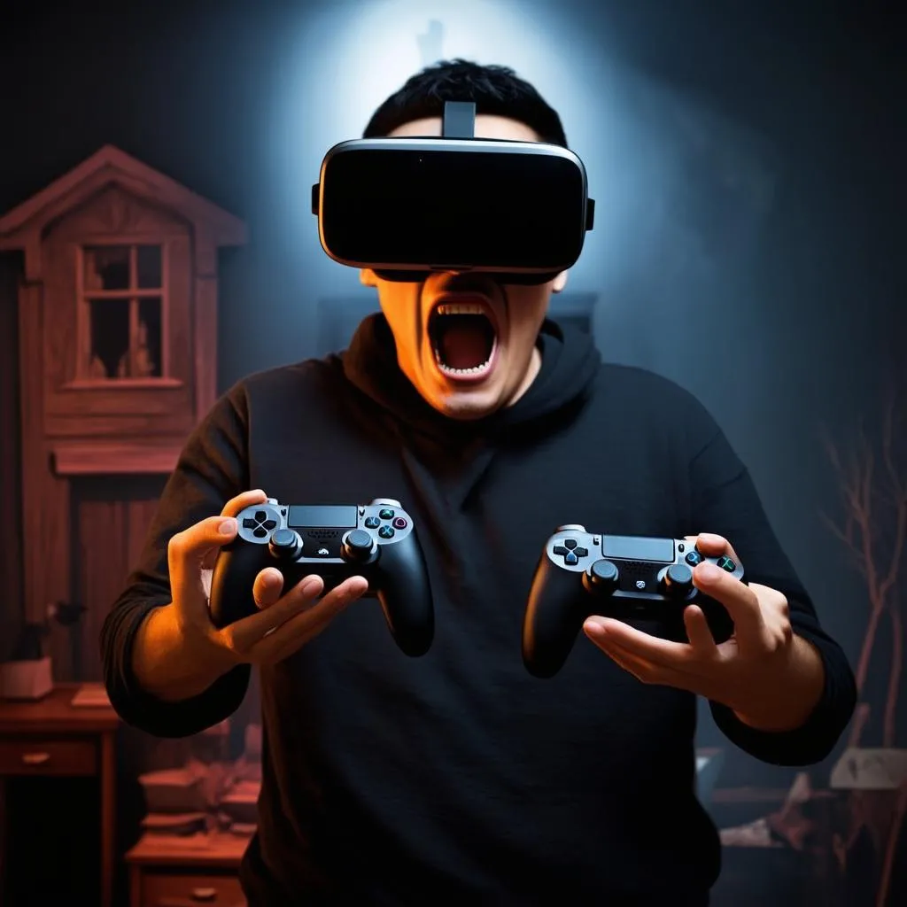 Trải nghiệm game ngôi nhà ma bằng VR