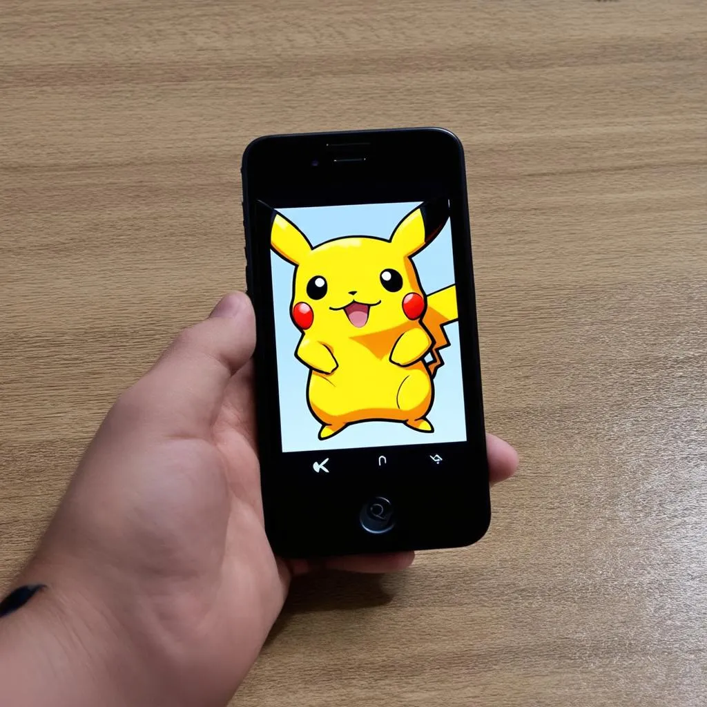 Chơi game Pikachu trên điện thoại