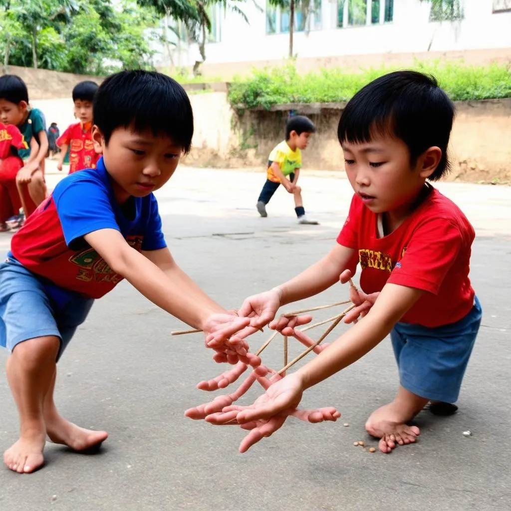 trẻ em chơi ù à ù ập