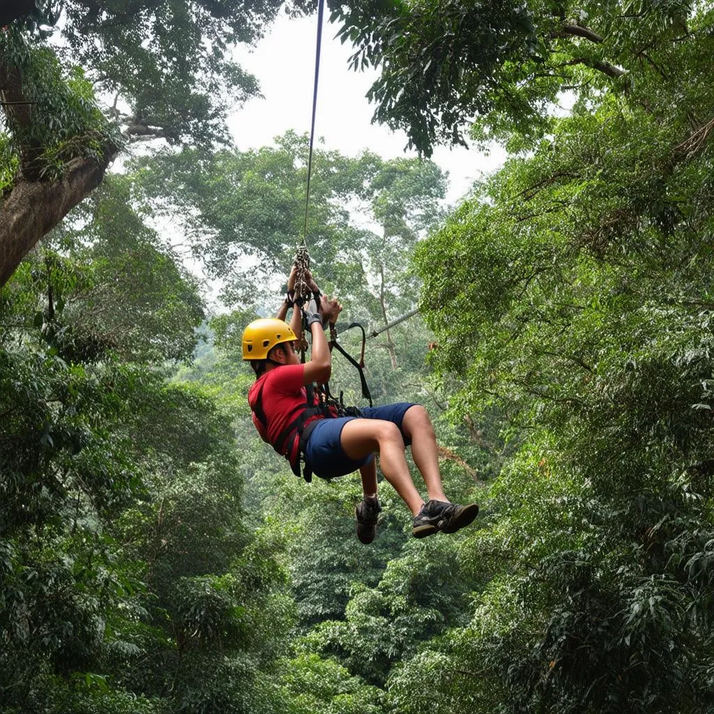 Trải nghiệm zipline