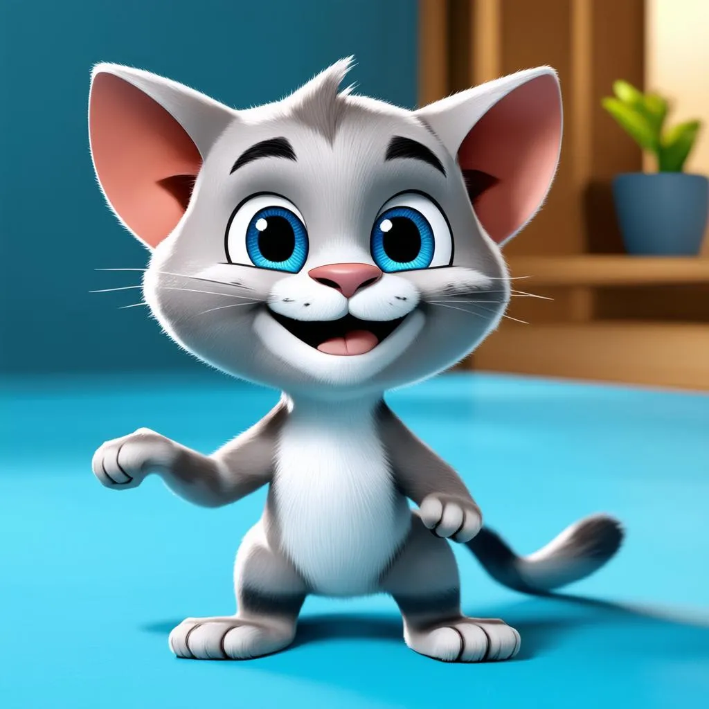 chú mèo Tom trong game My Talking Tom