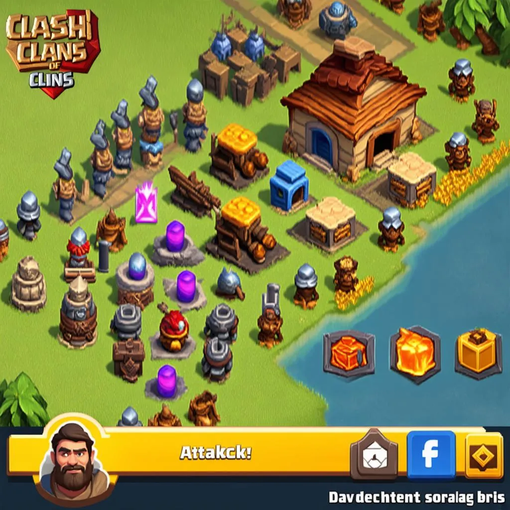 Clash of Clans game interface