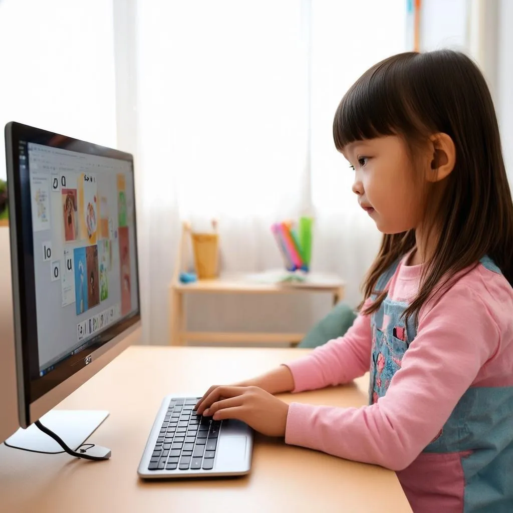 girl-playing-picture-word-game-on-computer