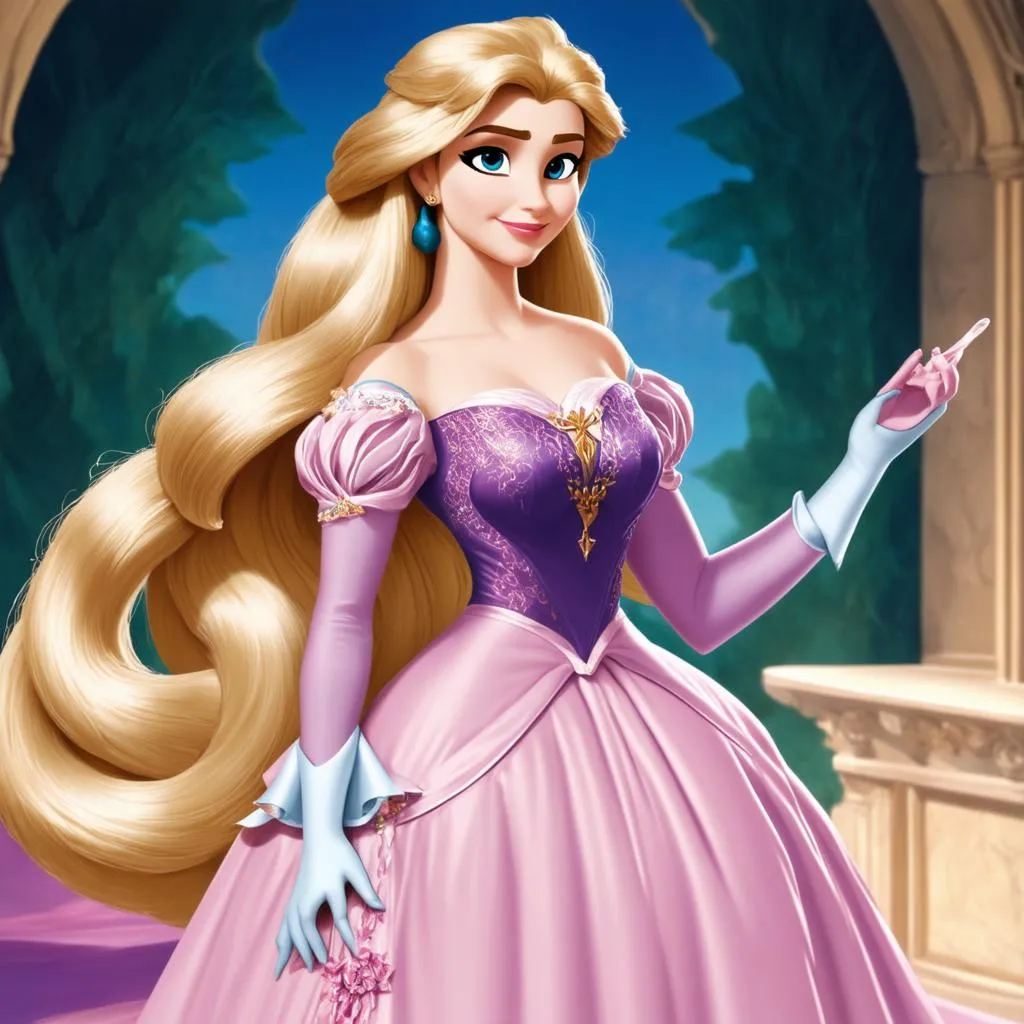 Công Chúa Rapunzel Trang Điểm