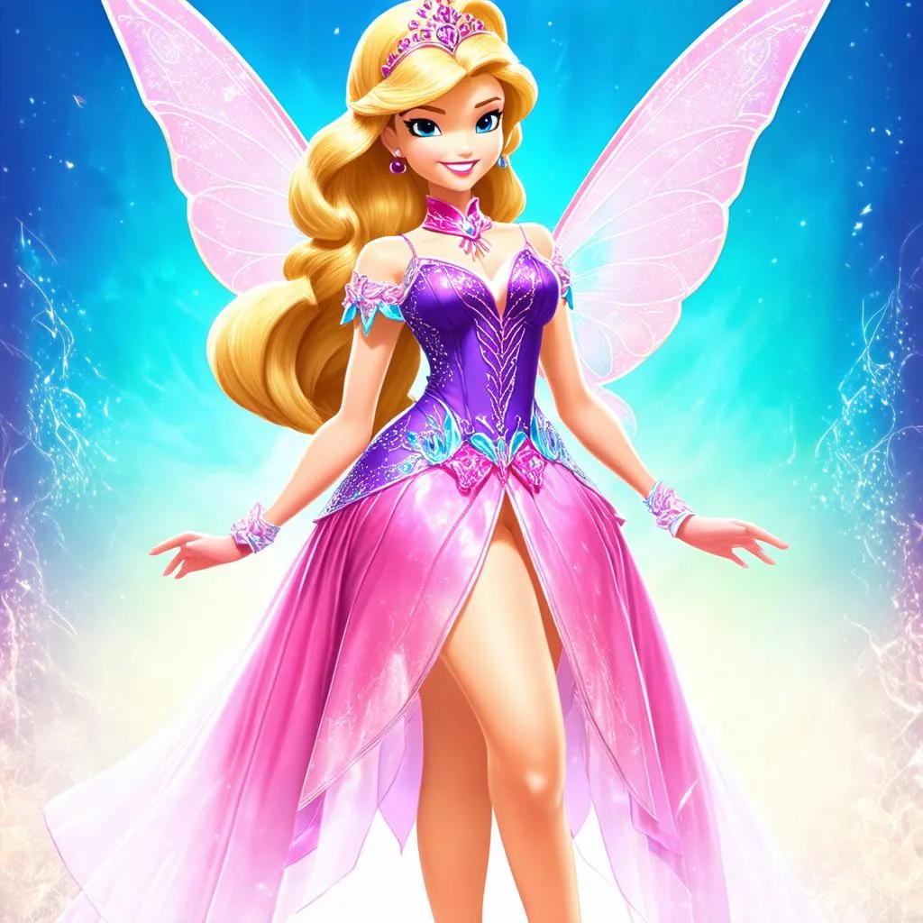 Công chúa Winx với bộ trang phục lộng lẫy