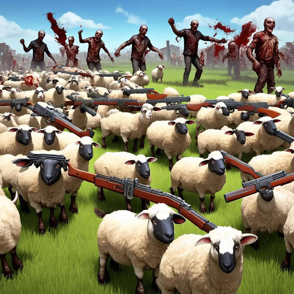 Trò chơi cừu chiến Sheep vs Zombies