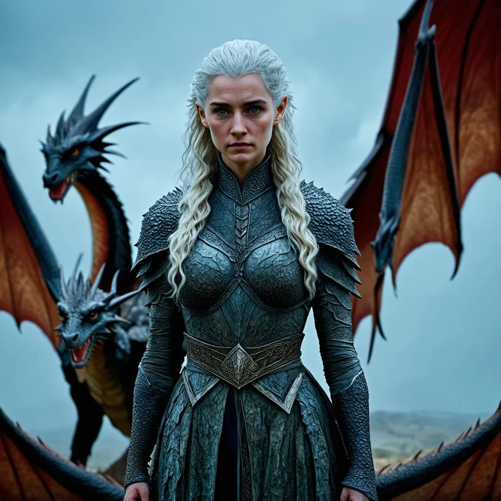 Daenerys Targaryen và những chú rồng