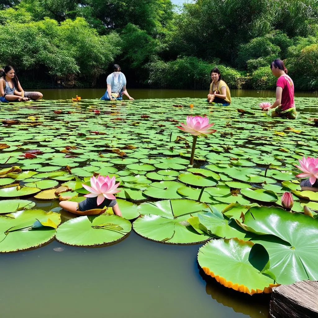 Đầm sen nước trò chơi