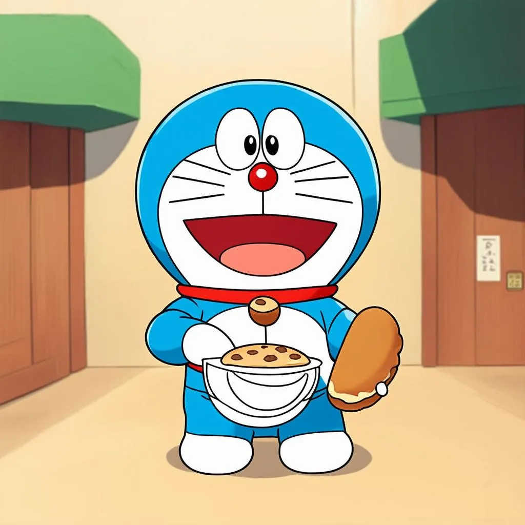 Doraemon cười tươi