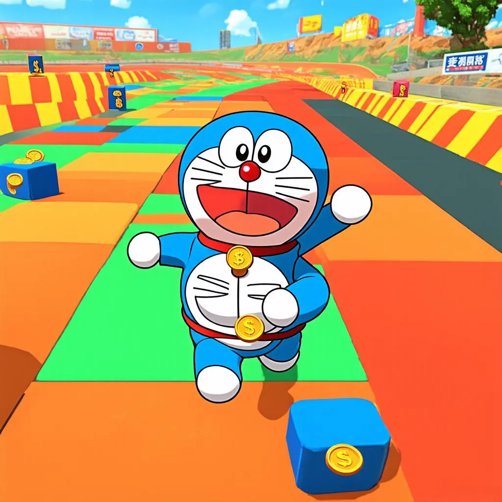 Doraemon và bạn bè vượt chướng ngại vật