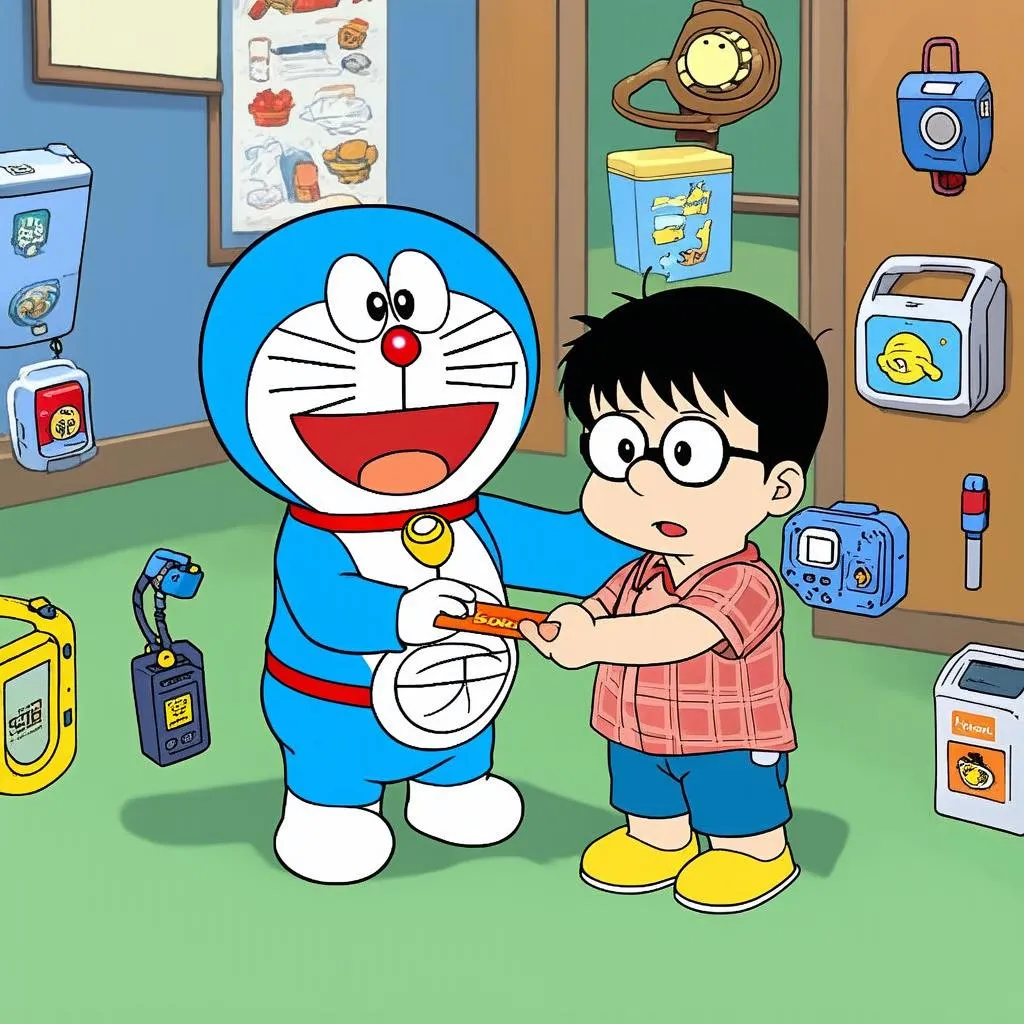 Doraemon và Nobita cùng bảo bối