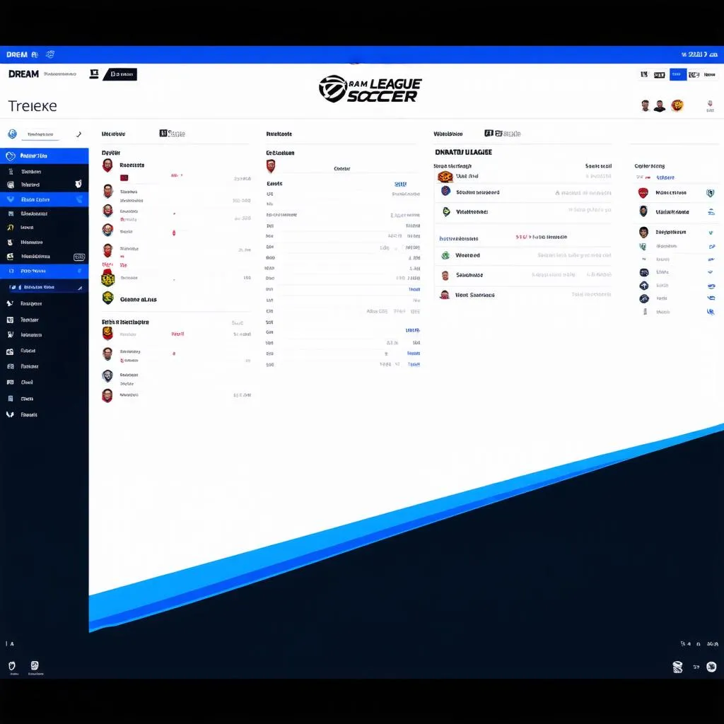 Giao diện Dream League Soccer