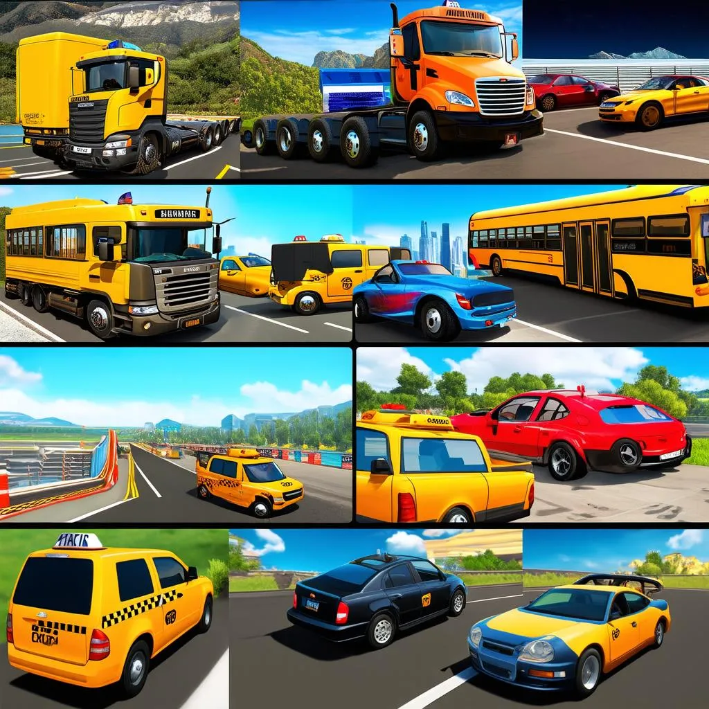 Driving simulation game