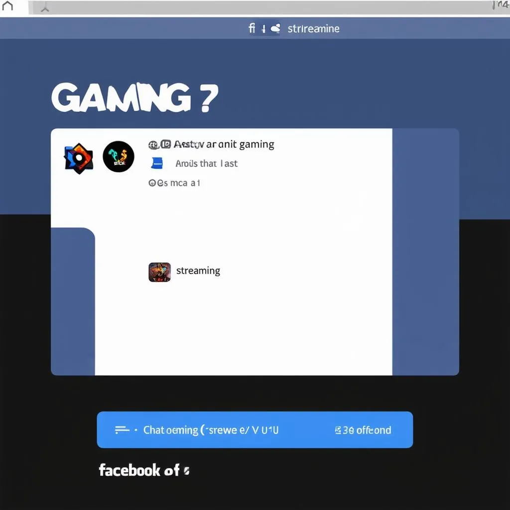 Giao diện Facebook Gaming