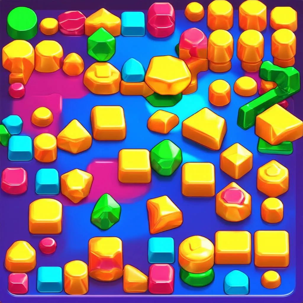 Game giải đố 3D với nhiều màu sắc