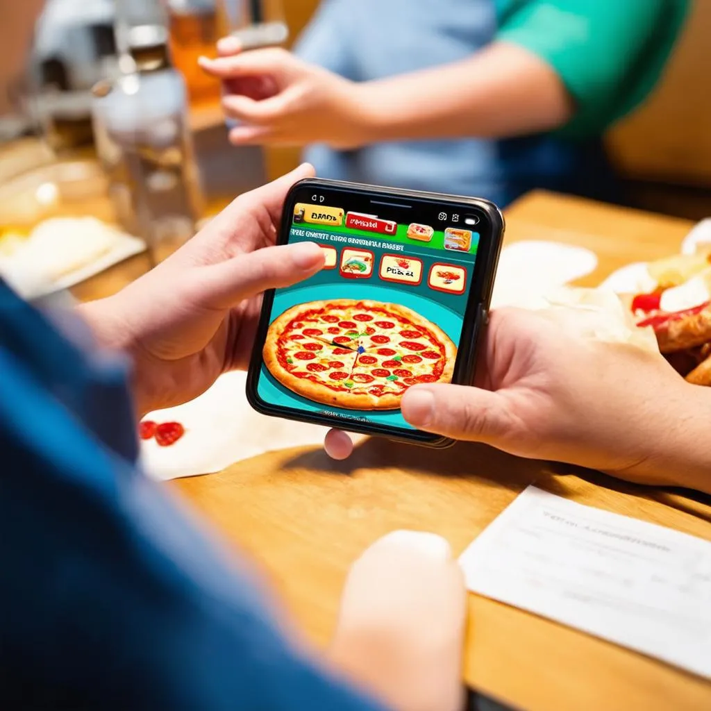 Game pizza trên điện thoại